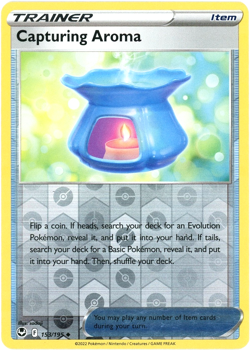 Capturing Aroma (Reverse Holo) - 153/195 - Silver Tempest - Pokemon LP - Image 1