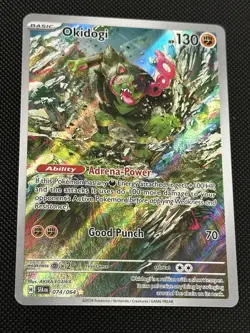 Pokemon TCG Okidogi Illustration Rare Holo Sv: Shrouded Fable 074/064 - Image 1