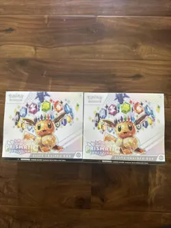 Lot 2 - Pokemon TCG Prismatic Evolutions Elite Trainer Box - **Small Rips** - Image 1