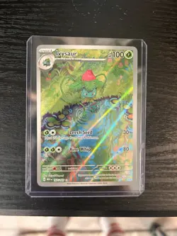 Pokemon Ivysaur 167/165 Sv: Scarlet & Violet 151 Illustration Rare Holo 100 HP - Image 1
