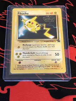 Pokemon Pikachu #4 Black Star Promo Pokemon the First Movie - Image 1