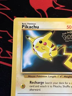 Pokemon Pikachu #4 Black Star Promo Pokemon the First Movie - Image 4