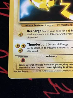 Pokemon Pikachu #4 Black Star Promo Pokemon the First Movie - Image 5