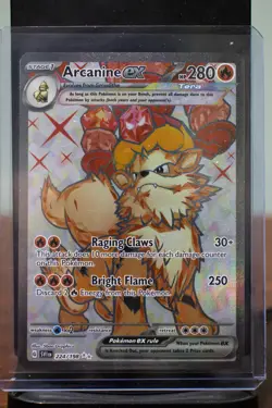 Pokemon TCG Arcanine ex 224/198 Ultra Rare Scarlet & Violet Base Set NM/M - Image 1
