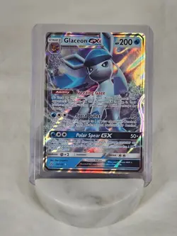 Pokemon Glaceon GX Ultra Rare Full Art Holo 39/156 SM-Ultra Prism Eng NM - Image 1