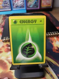 Pokemon 1st EDITION Shadowless Grass Energy #99/102 - 1999 Base Set - NM to MT - Image 2