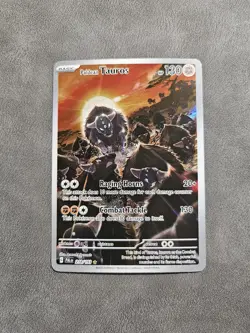 Pokemon TCG Paldean Tauros 218/193 Illustration Rare - SV02: Paldea Evolved - NM - Image 1