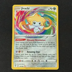 Jirachi 119/185 Amazing Rare Holo SWSH04: Vivid Voltage NM/M Pokemon TCG (a) - Image 1