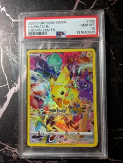 2023 Pokemon SWSH Crown Zenith Pikachu 160/159 PSA 10 - Image 1