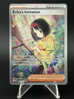 Pokemon TCG Erika's Invitation SIR 203/165 Sv: Scarlet & Violet 151 Holo Rare - Image 1