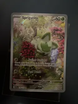 Pokemon Sprigatito Illustration Rare Holo 196/193 SV02 Paldea Evolved - Image 1