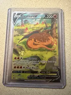 Pokemon Charizard V SWSH260 Promo Sword & Shield Holo 220 HP Heat Blast - Image 1
