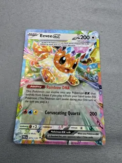 Eevee ex 75/131 Prismatic Evolutions Double Rare Holo Pokemon TCG MINT - Image 3