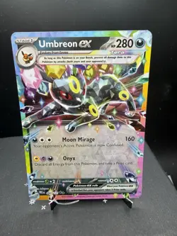 Pokemon TCG SV Prismatic Evolutions Umbreon EX 060/131 Double Rare Holo NM! - Image 1