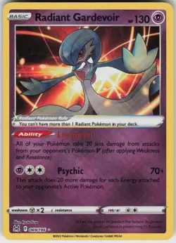 Radiant Gardevoir 069/196 Radiant Rare Lost Origin Near Mint - Image 1