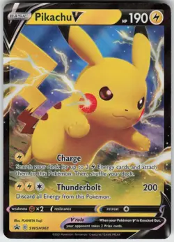Pikachu V SWSH061 Promo Sword & Shield Promo Near Mint - Image 1