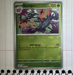 Pokemon Sv: White Flare ACCELGOR (MASTERBALL Pattern) 009/086 UNCOMMON HOLO - Image 1
