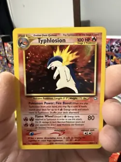 Pokemon TCG: Typhlosion Holo Neo Genesis NM - Image 2