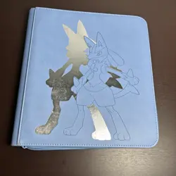 Pokemon PREMIUM Elite Binder - Ultra PRO Side Loading 12 Pocket - Lucario - Image 1