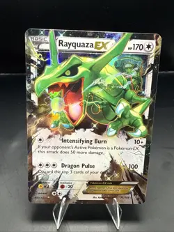 Pokemon Rayquaza EX (75) 75/108 Ultra Rare XY - Roaring Skies LP - Image 2