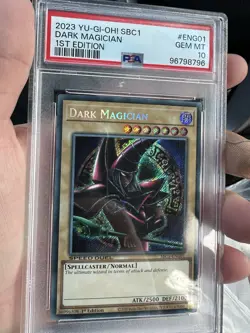 Dark Magician 1st Edition PSA10 SBC1-SPEED DUEL STREETS OF BATTLE CITY - Image 1