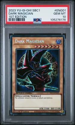 2023 YU-GI-OH! SBC1-SPEED DUEL STREETS OF BATTLE CITY DARK MAGICIAN PSA 10 - Image 1