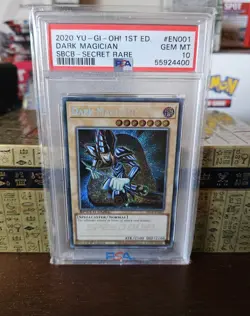 Yugioh PSA 10 MINT Dark Magician SBCB-EN001 1st Edition Secret Rare Speed Duel - Image 1