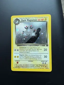 Pokemon Dark Magneton TCG Holo Rare Card 11/82 Unlimited NM - Image 1