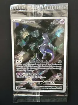 SEALED Mewtwo SVP 052 Scarlet Violet 151 Promo Illustration Rare Pokemon Card - Image 1