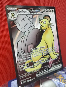 Team Rockets Persian EX 219/182 Ultra Rare Holo TCG Card Destined Rivals NM - Image 2