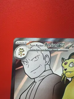 Team Rockets Persian EX 219/182 Ultra Rare Holo TCG Card Destined Rivals NM - Image 5