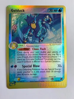 Golduck 17/100 NM Near Mint EX Sandstorm Reverse Holofoil Rare Holo Pokemon Card - Image 1