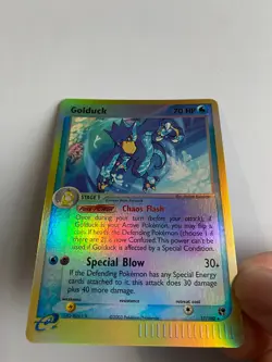 Golduck 17/100 NM Near Mint EX Sandstorm Reverse Holofoil Rare Holo Pokemon Card - Image 3