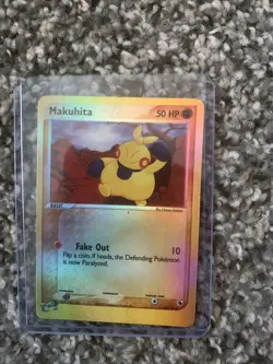 Makuhita 58/109 REVERSE HOLO Ruby & Sapphire Pokemon Card LP Cond - Image 1