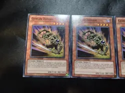 3x Goblin Zombie GLD3-EN013 Limited Edition Common Yugioh Card Playset MP - Image 2