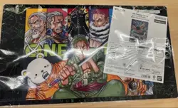 One Piece Card Game Official Playmat Vol.4 Zoro Limited w/ Promo Leader - Image 1