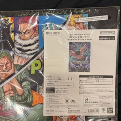One Piece Card Game Official Playmat Vol.4 Zoro Limited w/ Promo Leader - Image 2