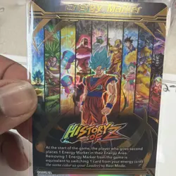 Dragon Ball Super Card Game Energy Marker Son Goku History of Z Holo M-51 Gold - Image 3