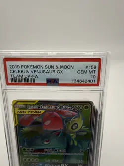 PSA 10 Celebi & Venusaur GX 159/181 Full Art Team Up Pokemon Card GEM MINT - Image 3