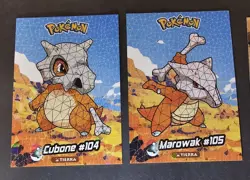 CUBONE X MAROWAK - POKEMON CRYSTAL CARD COLLECTION CRACKED ICE HOLO - Image 1