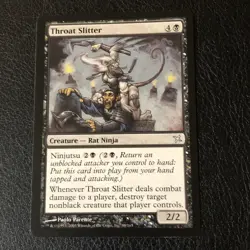 Throat Slitter x1 Betrayers of Kamigawa NM Condition See Pics - Image 1