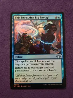 This Town Ain't Big Enough OTJ 74 Foil English NM - MTG - Image 1