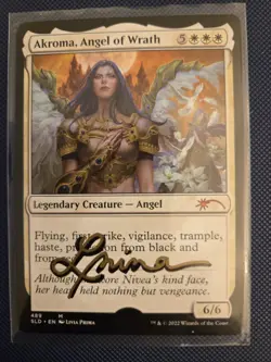 Akroma, Angel of Wrath MtG Sketched Artist Proof Livia Prima - Image 1