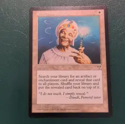 Wizards of the Coast Enlightened Tutor MTG Mirage White Instant Rare 1996 - Image 1