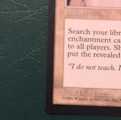 Wizards of the Coast Enlightened Tutor MTG Mirage White Instant Rare 1996 - Image 4