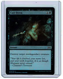 Cast Down - Foil - Double Masters - Magic the Gathering - Image 1