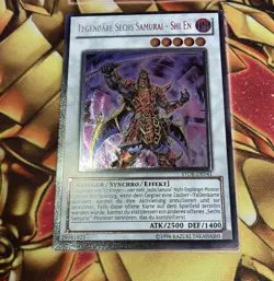 Yugioh Legendary Six Samurai - Shi En STOR-EN041 Ultimate Rare German VLP/NM - Image 1