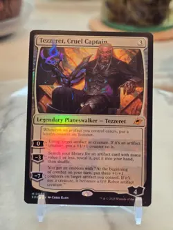 MTG Tezzeret, Cruel Captain Edge of Eternities Foil Near Mint - Image 1