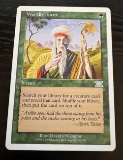 Worldly Tutor - Classic Sixth Edition Magic the Gathering mtg - Image 1