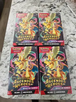 Pokemon TCG Ascended Heroes Booster Bundle Bundle - Lot Of 4 SEALED - Image 1
